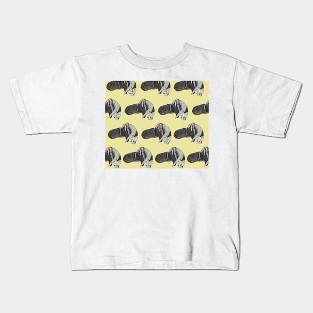 Amazing Giant Anteater Kids T-Shirt by ButtonandSquirt